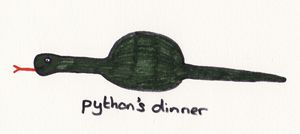 The Python's Dinner, by Tanya Gilzean